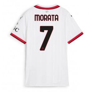 AC Milan Alvaro Morata #7 Dámské Venkovní Dres 2024-25 Krátký Rukáv